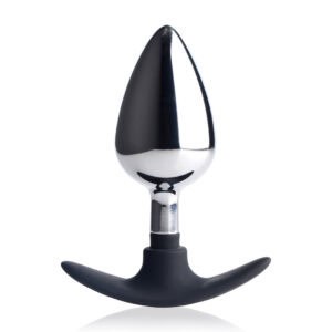 Donkere Indringer - Metaal en Silicone Anale Plug - Groot
